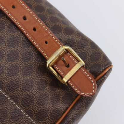 Celine Vintage Macadam Canvas, Brown, Canvas, Backpack
