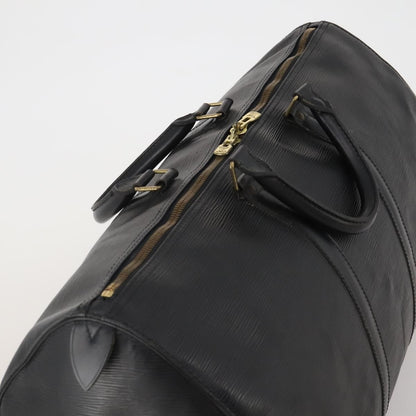 Louis Vuitton Keepall Epi Leather, Black, Leather, Travel Bag