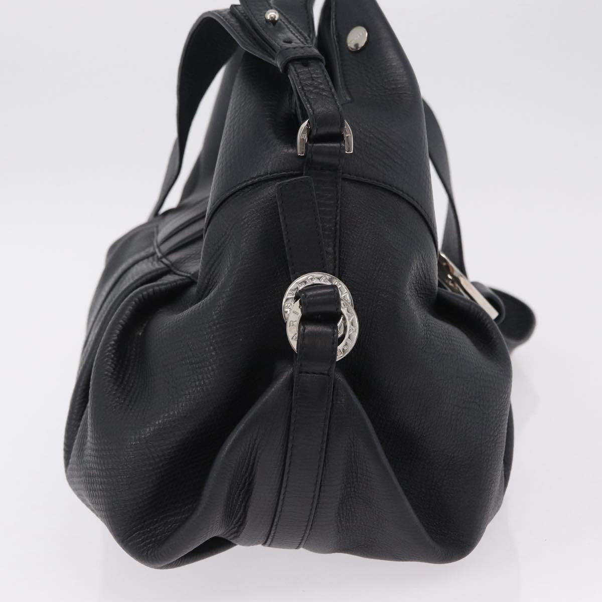 Bvlgari Chandra Hobo Leather, Black, Leather, Shoulder Bag