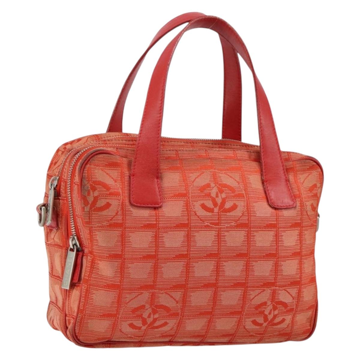 Chanel Travel Line Convertible Satchel Nylon, RED, NYLON, Handbag