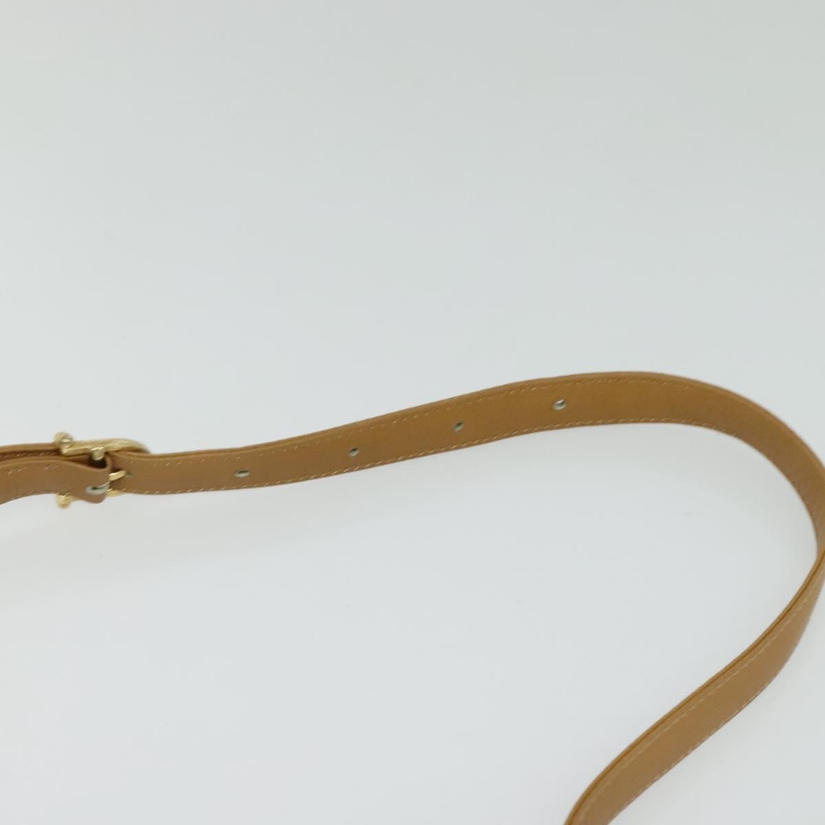 Celine Vintage Macadam Canvas and Leather, Beige, Canvas, Shoulder Bag