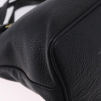 Bally Vintage Leather, Black, Leather, Tote Bag