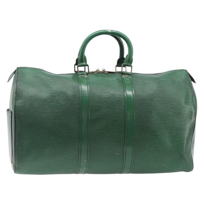 Louis Vuitton Keepall Epi Leather, Green, Leather, Travel Bag