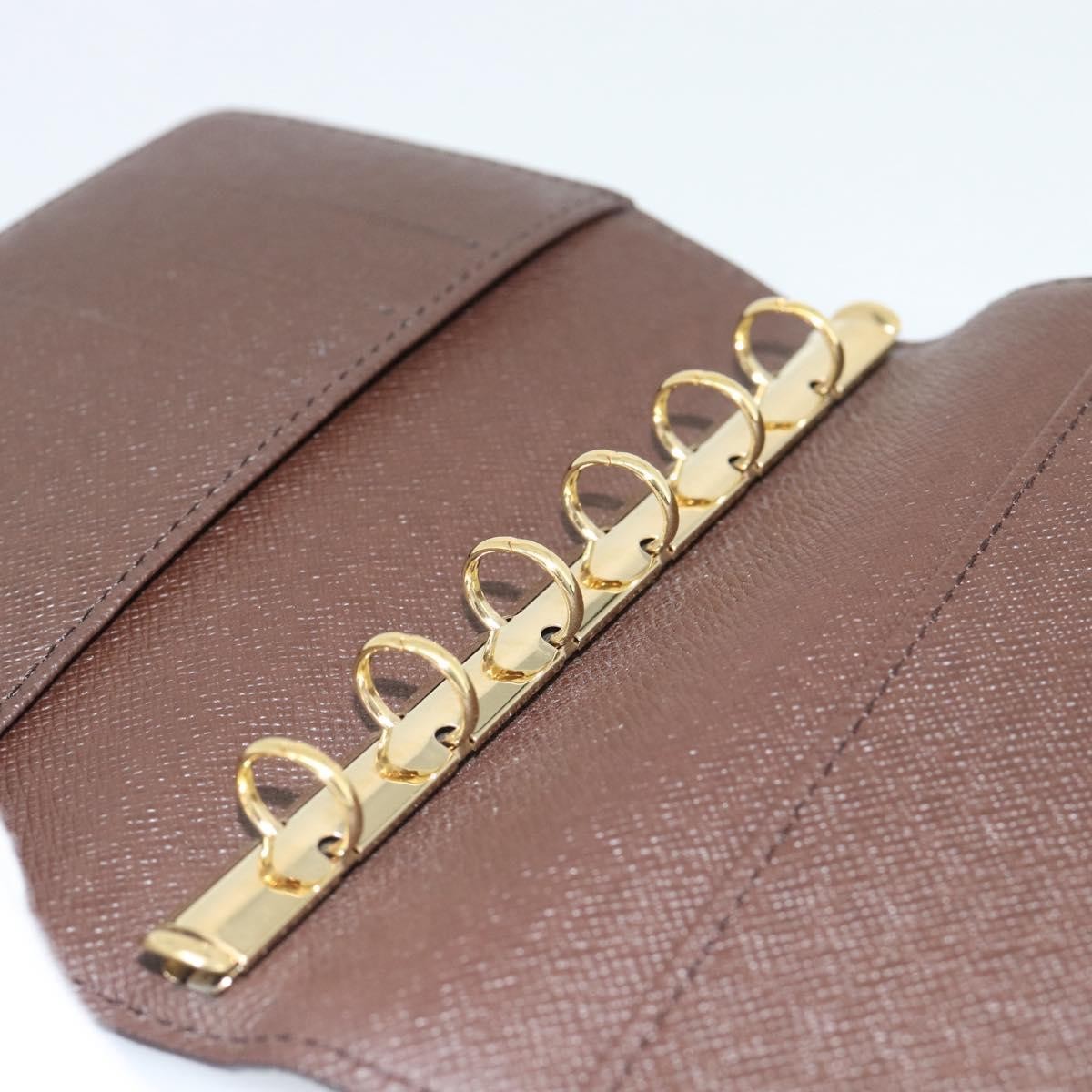 Louis Vuitton Ring Agenda Cover Damier, Brown, Canvas, Briefcase