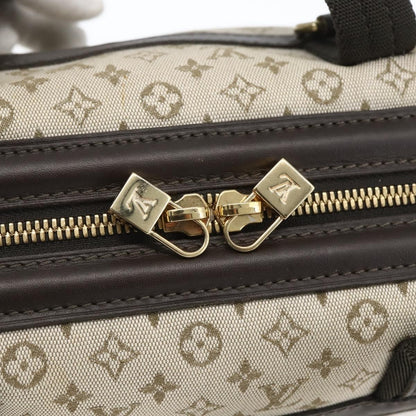 Louis Vuitton Josephine Mini Lin, Khaki, Canvas, Handbag
