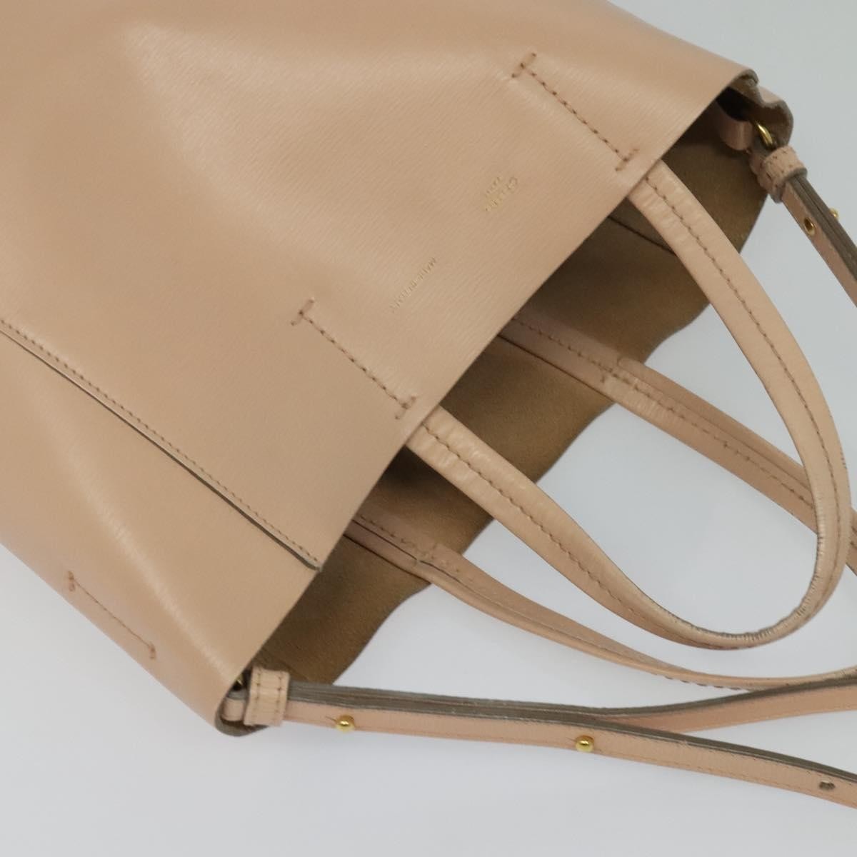Celine Vertical Cabas Tote Leather, Pink, Leather, Tote Bag