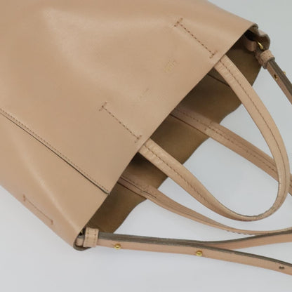 Celine Vertical Cabas Tote Leather, Pink, Leather, Tote Bag