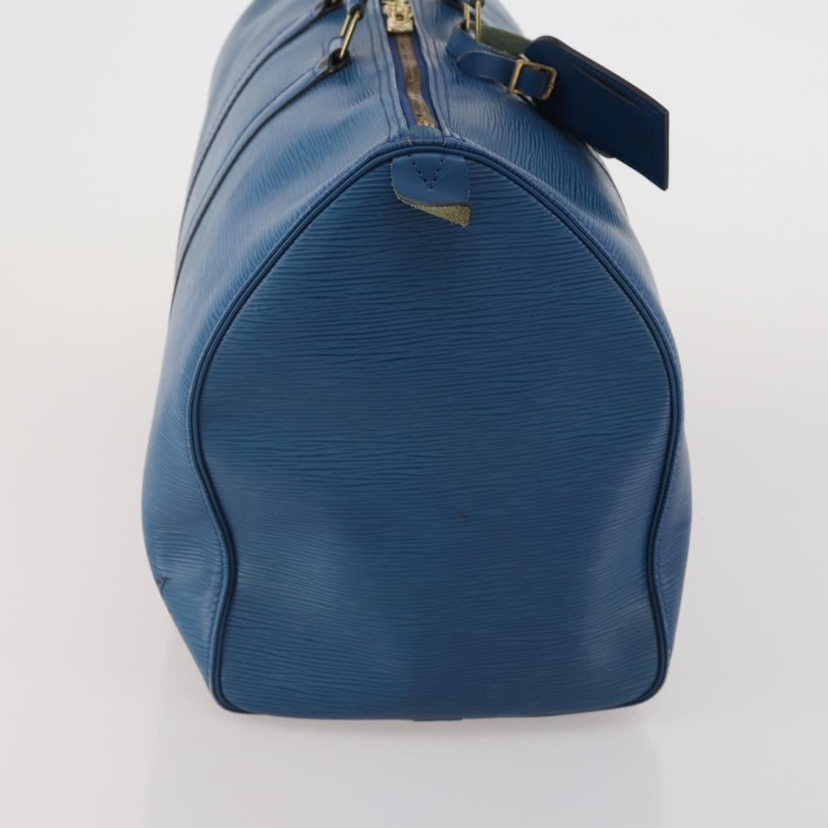 Louis Vuitton Keepall Bag Epi Leather, Blue, Leather, Travel Bag