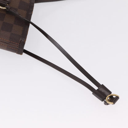 Louis Vuitton Neverfull Damier Ebene, Brown, Canvas, Tote Bag