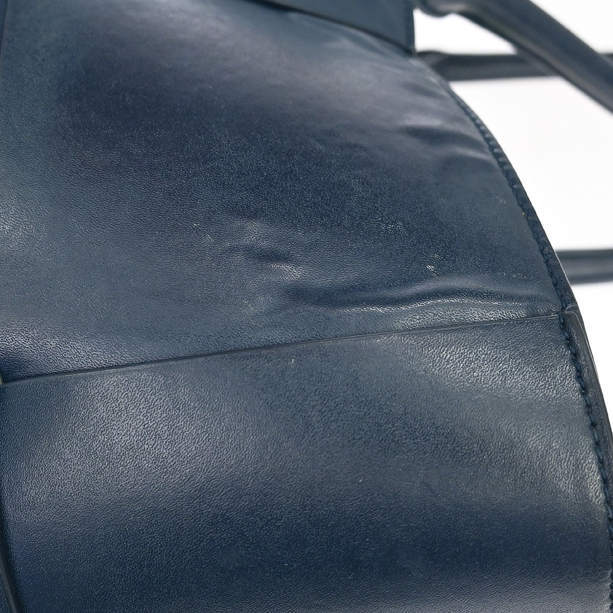 Bottega Veneta Arco Tote Maxi Intrecciato Leather, Navy, Leather, Tote Bag