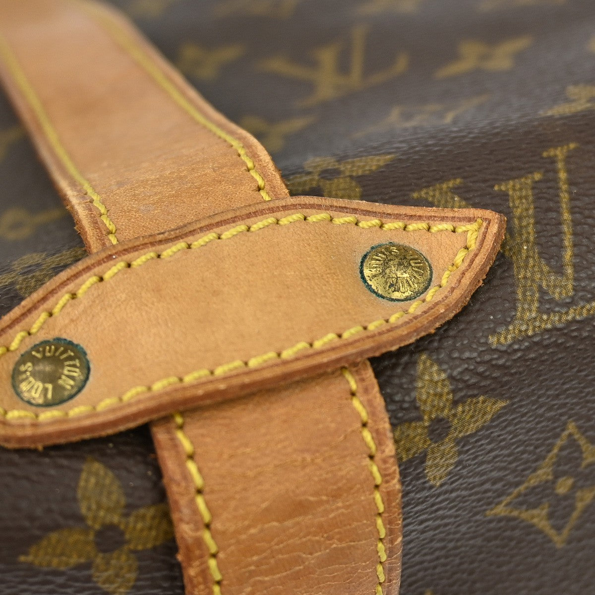 Louis Vuitton Saumur Monogram, Brown, Canvas, Shoulder Bag