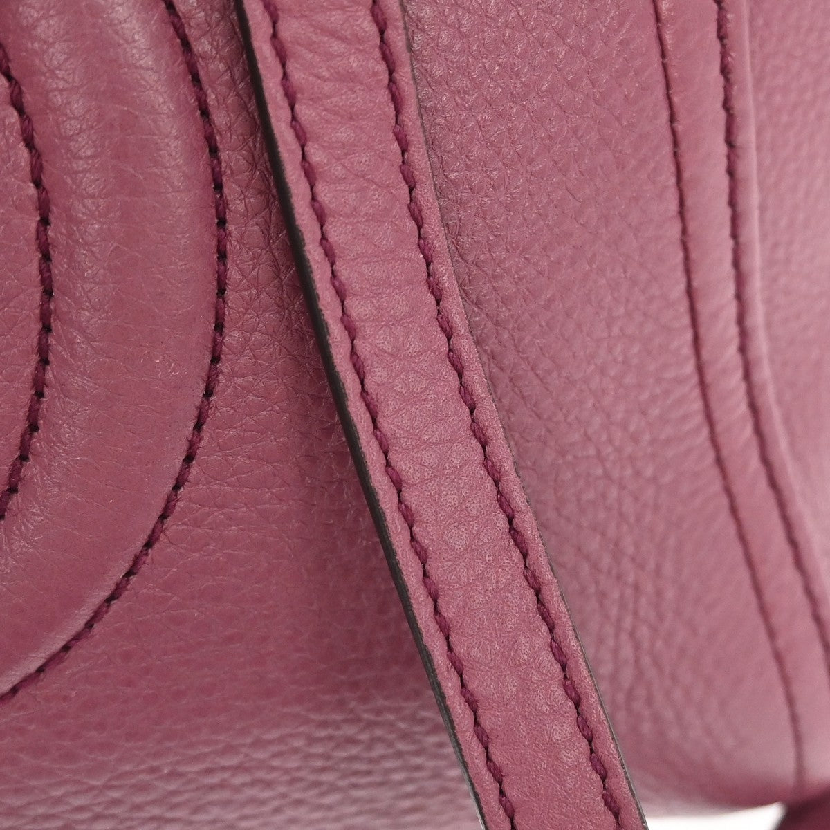 Gucci Soho Convertible Top Handle Leather, Purple, Leather, Handbag