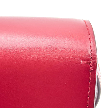Burberry TB Flap Leather, Red, Leather, Handbag