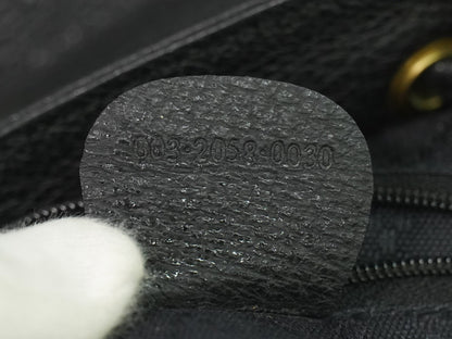 Gucci Vintage Bamboo Suede, Black, Suede, Backpack