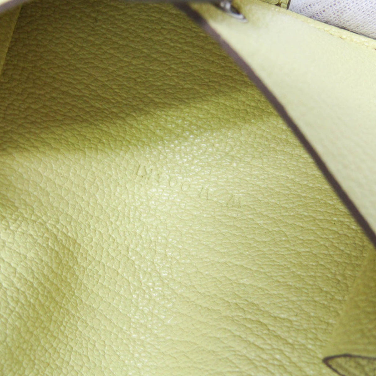 Hermes Bearn Chevre Mysore, Yellow, Leather, Wallet