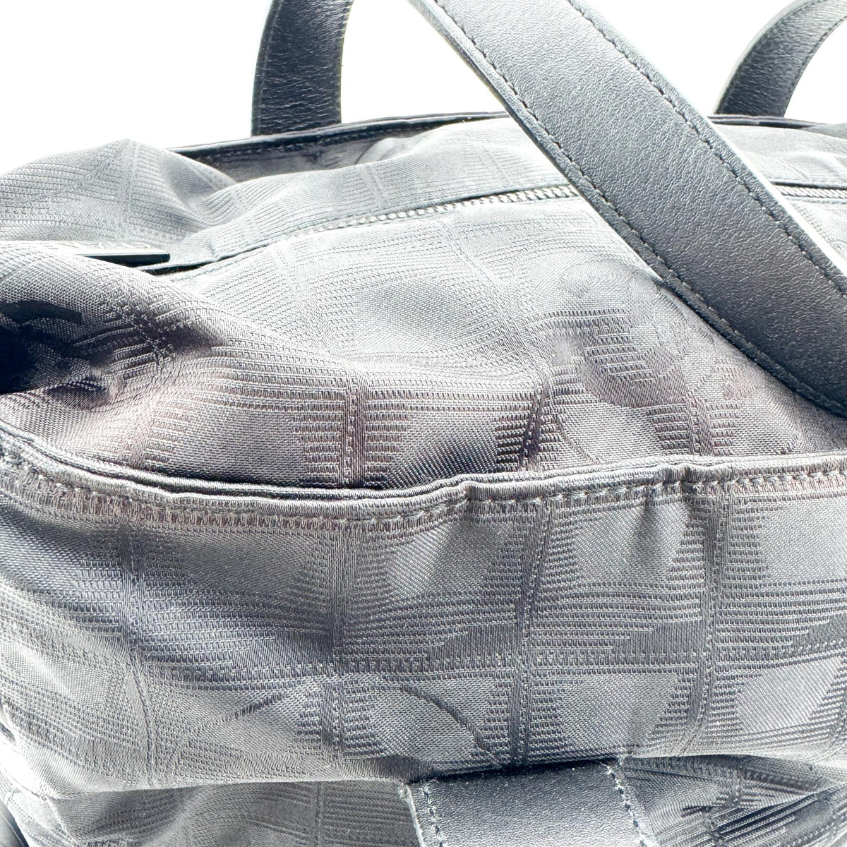 Chanel Travel Line Nylon, Black, Nylon, Tote Bag