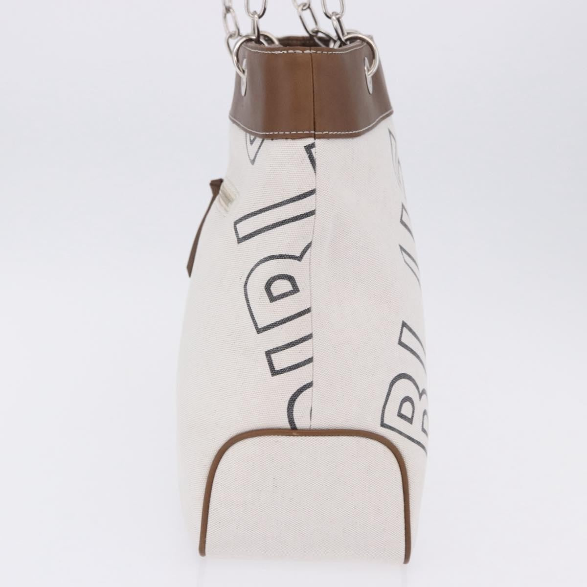 Burberry Blue Label Canvas, White, Canvas, Shoulder Bag