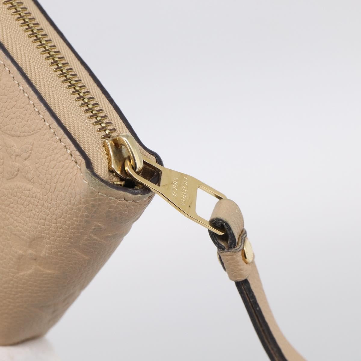 Louis Vuitton Zippy Monogram Empreinte Leather, Beige, Leather, Wallet