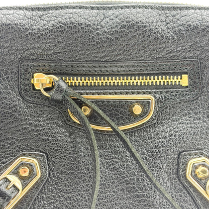 Balenciaga Classic Studs Chain Reporter Leather, Black, Leather, Crossbody Bag