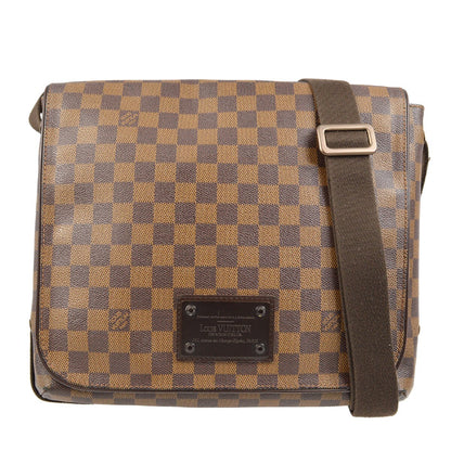 Louis Vuitton Brooklyn Damier Ebene, Brown, Canvas, Shoulder Bag