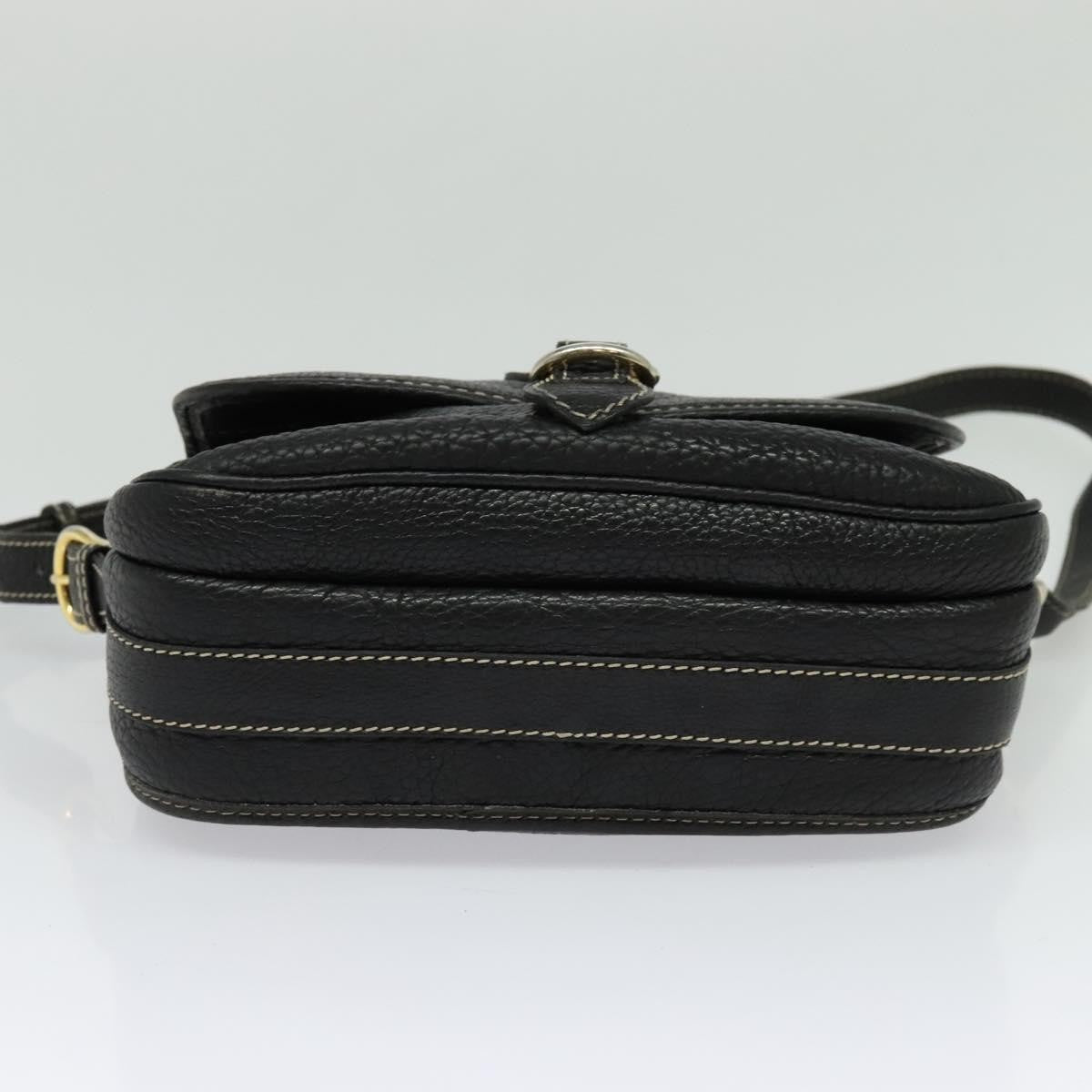 Celine Vintage Leather, Black, Leather, Shoulder Bag