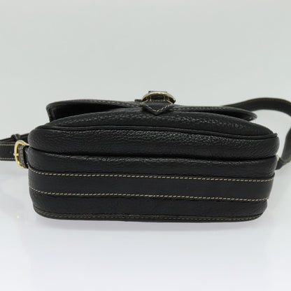 Celine Vintage Leather, Black, Leather, Shoulder Bag