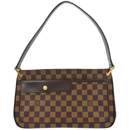 Louis Vuitton Aubagne Damier Ebene, Brown, Canvas, Shoulder Bag