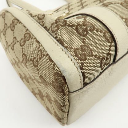 Gucci Abbey Boston GG Canvas, Beige, Canvas, Handbag