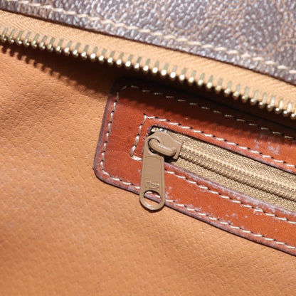 Celine Macadam Shoulder Leather, Brown, Canvas, Crossbody Bag