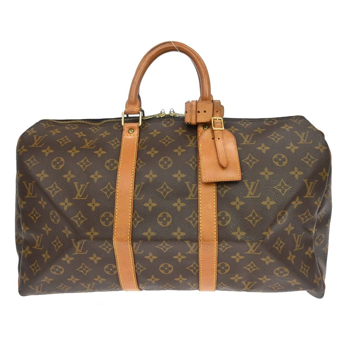 Louis Vuitton Keepall Monogram Canvas, Brown, Canvas, Travel Bag