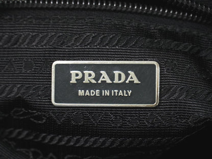 Prada Front Pocket Messenger Quilted Tessuto, Black, Nylon, Shoulder Bag