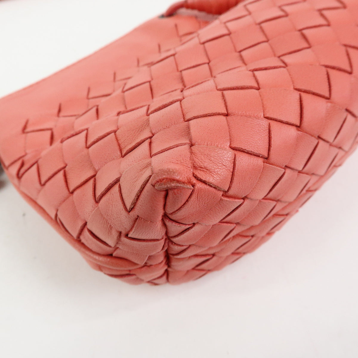 Bottega Veneta Shoulder Intrecciato Nappa, Pink, Leather, Shoulder Bag