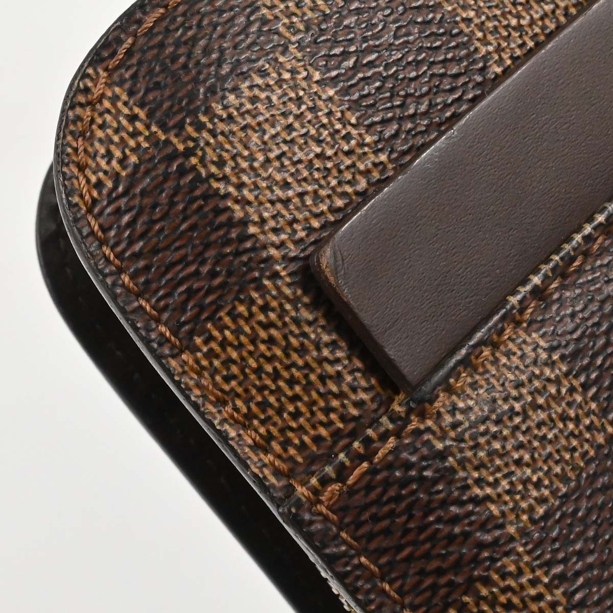 Louis Vuitton Pochette Saint Louis Damier Ebene, Brown, Canvas, Clutch