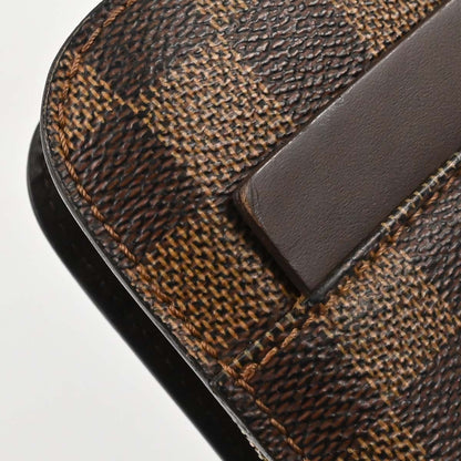 Louis Vuitton Pochette Saint Louis Damier Ebene, Brown, Canvas, Clutch