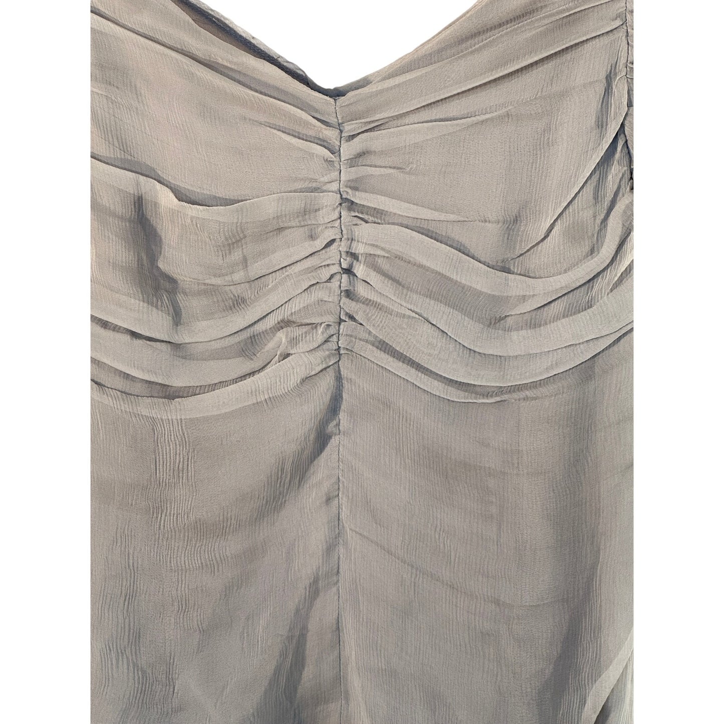 DRIES VAN NOTEN Ruched Blouse Gray