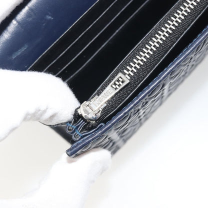 Loewe Anagram Leather, Navy, Leather, Wallet