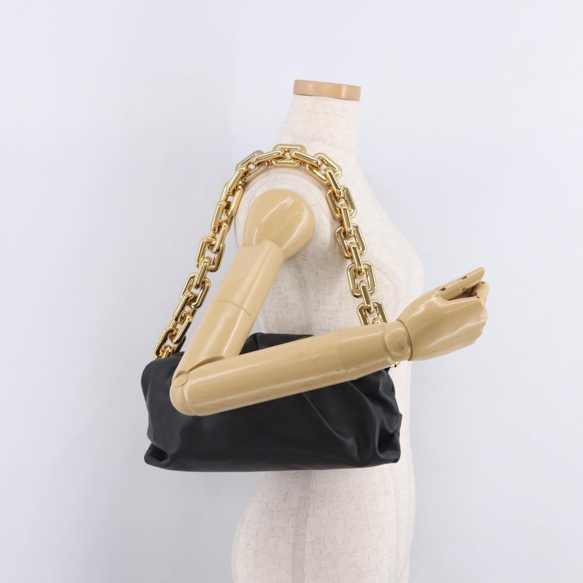 Bottega Veneta The Chain Pouch Leather, Black, Leather, Clutch