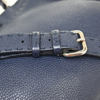 Fendi Peekaboo Soft Leather, Navy, Leather, Handbag