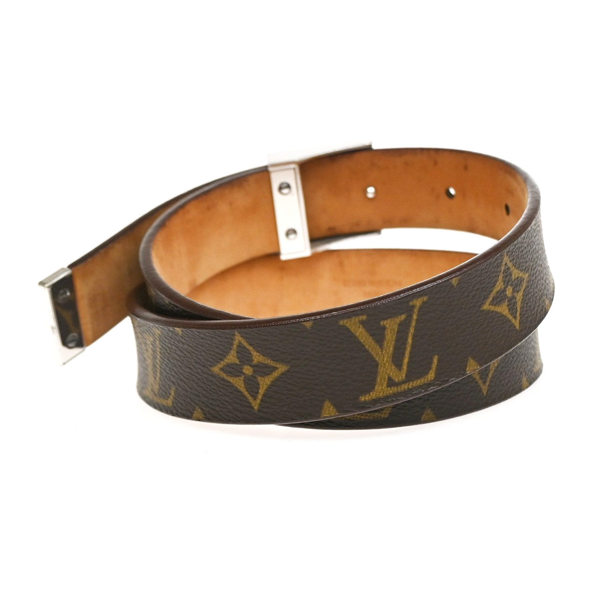 Louis Vuitton Ceinture Carre Belt Damier, Brown, Canvas, Belt