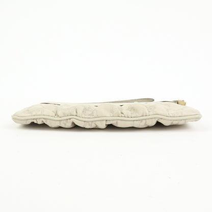 Gucci Heart Wristlet Guccissima Leather, Beige, Leather, Clutch