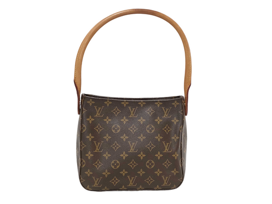 Louis Vuitton Monogram Looping Handbag Monogram Canvas, Brown, Leather, Shoulder Bag