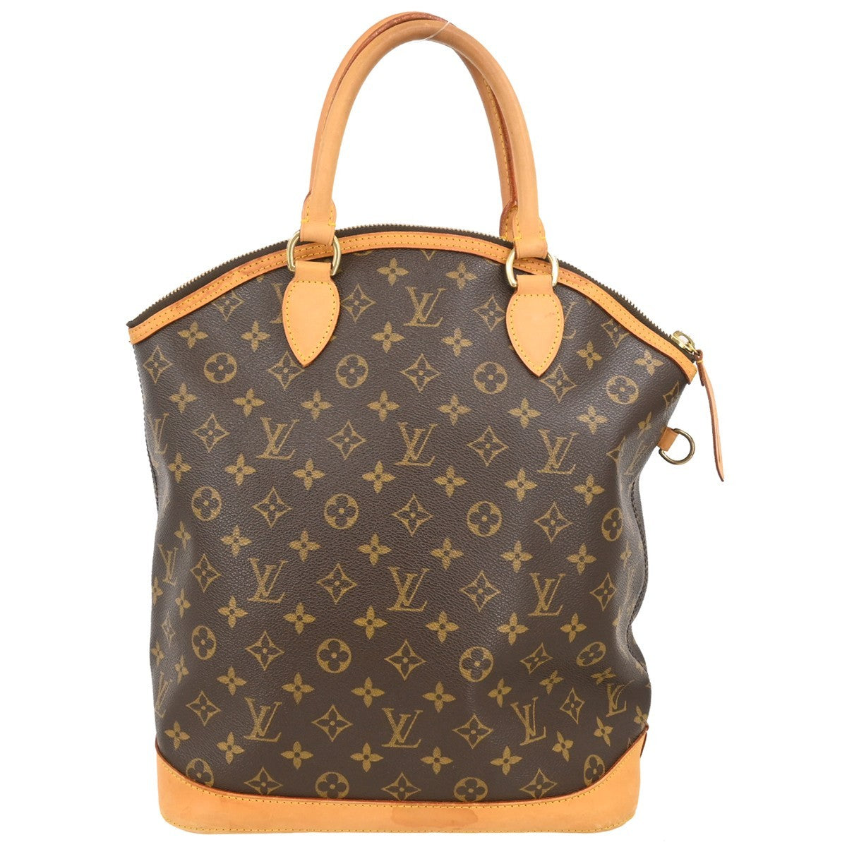 Louis Vuitton Lockit Monogram, Brown, Canvas, Handbag
