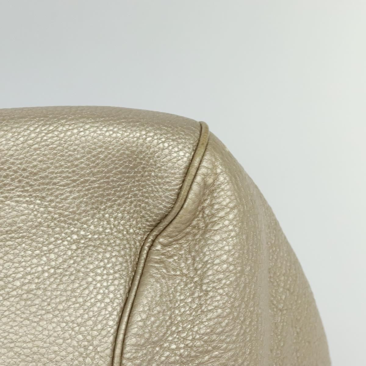 Salvatore Ferragamo Gancini Tote Leather, Silver, Leather, Tote Bag