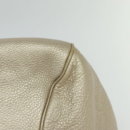 Salvatore Ferragamo Gancini Tote Leather, Silver, Leather, Tote Bag