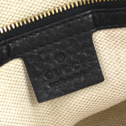 Gucci Soho Working Leather, Black, Leather, Tote Bag