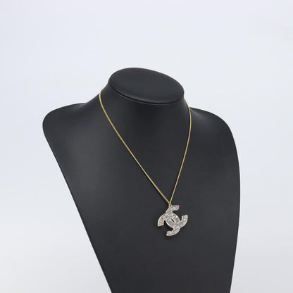 Chanel CC Pendant Multicolor Crystal Embellished Metal, Multicolour, Metal, Necklace