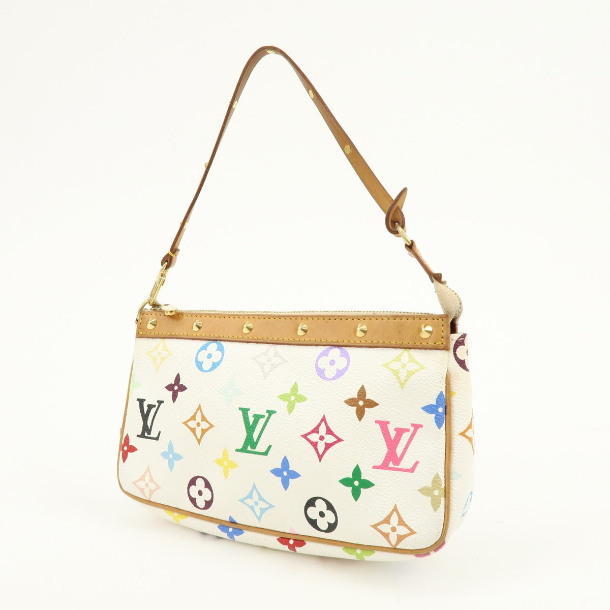 Louis Vuitton Pochette Accessoires Monogram Multicolor, Multicolour, Canvas, Clutch
