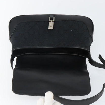 Gucci Vintage Jackie O Web Hobo GG Canvas, BLACK, CANVAS, Shoulder bag