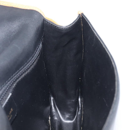Celine Shoulder Leather, Black, Leather, Shoulder Bag