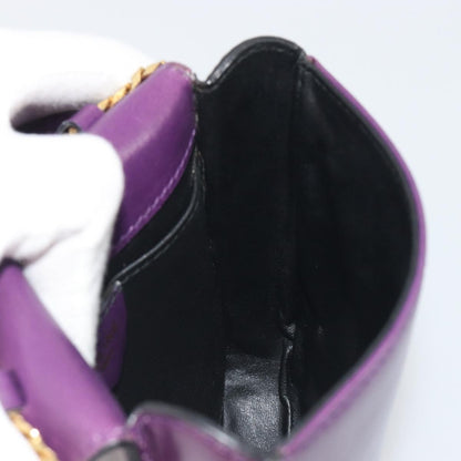 Celine Vintage Leather, Purple, Leather, Shoulder Bag